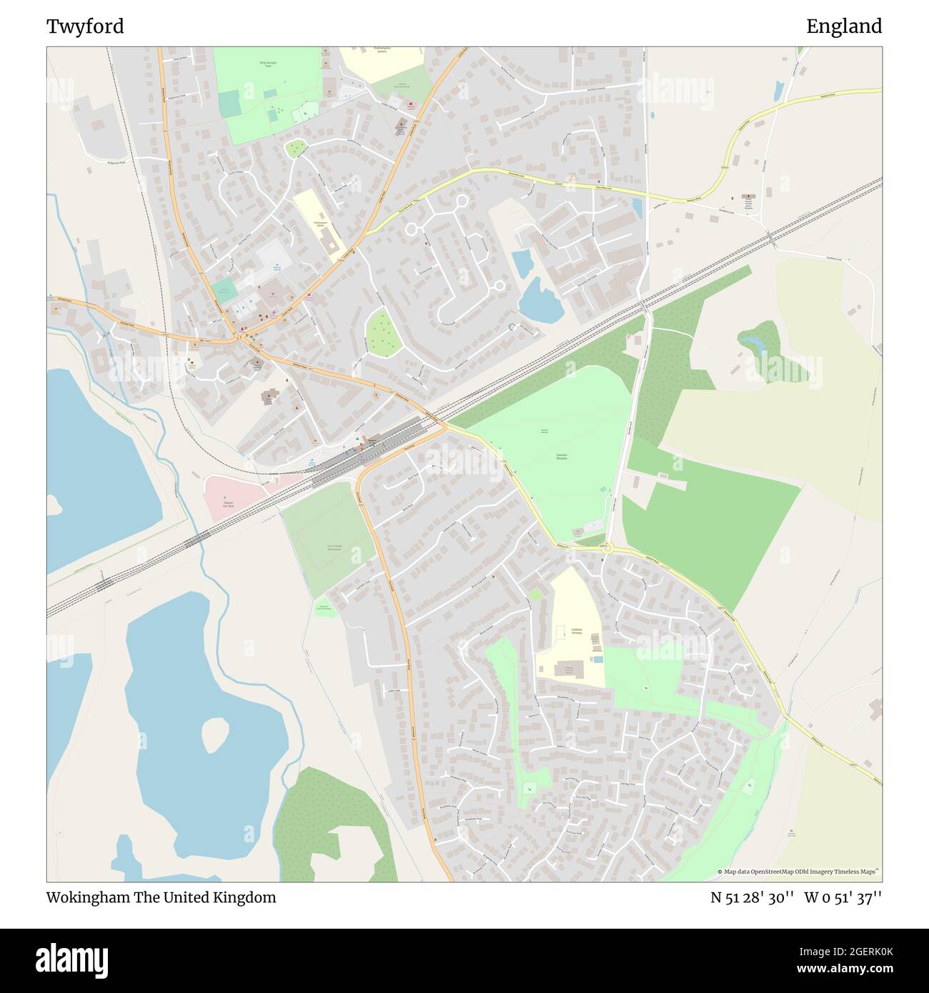 Map of twyford hires stock photography and images Alamy