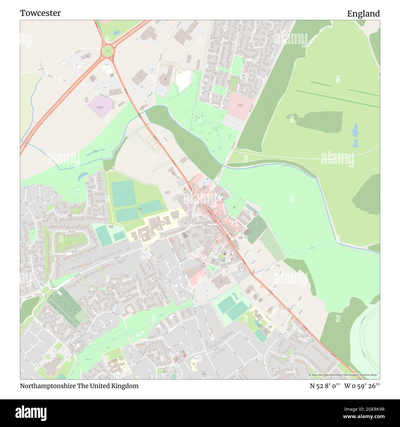 Towcester, Northamptonshire, United Kingdom, England, N 52 8' 0'', W 0