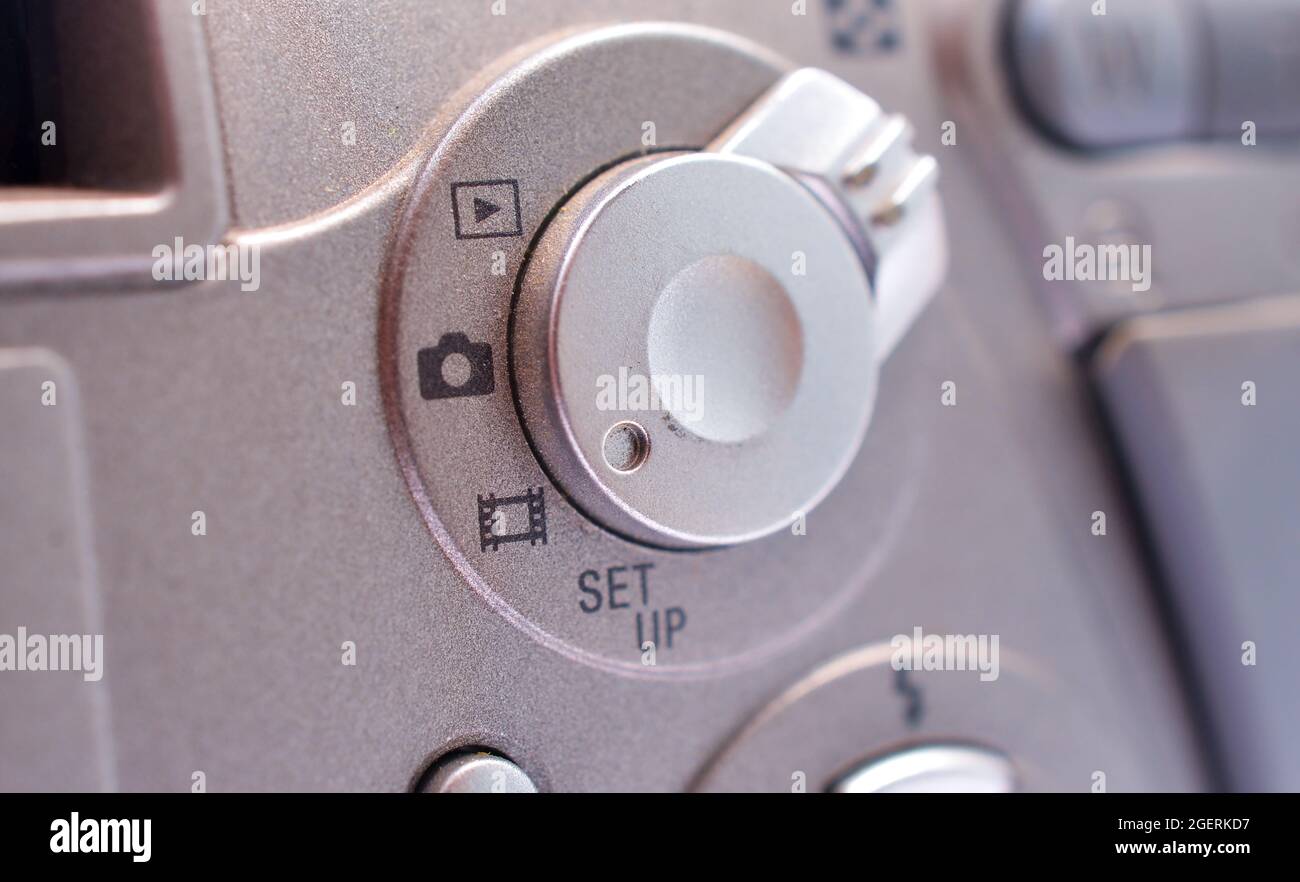 Mirrorless Camera Back control buttons, close up Stock Photo - Alamy