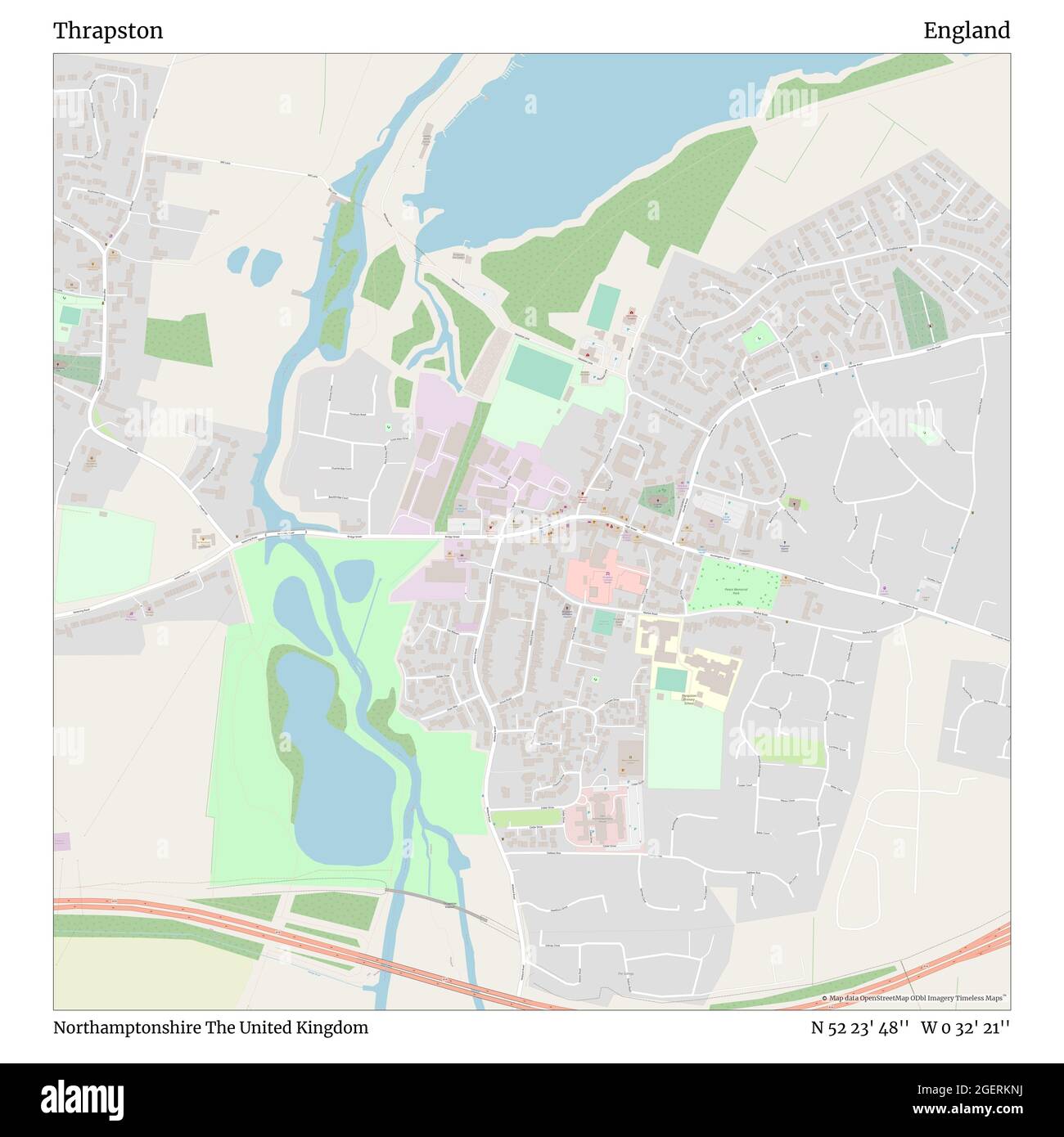 Map of thrapston Cut Out Stock Images & Pictures Alamy