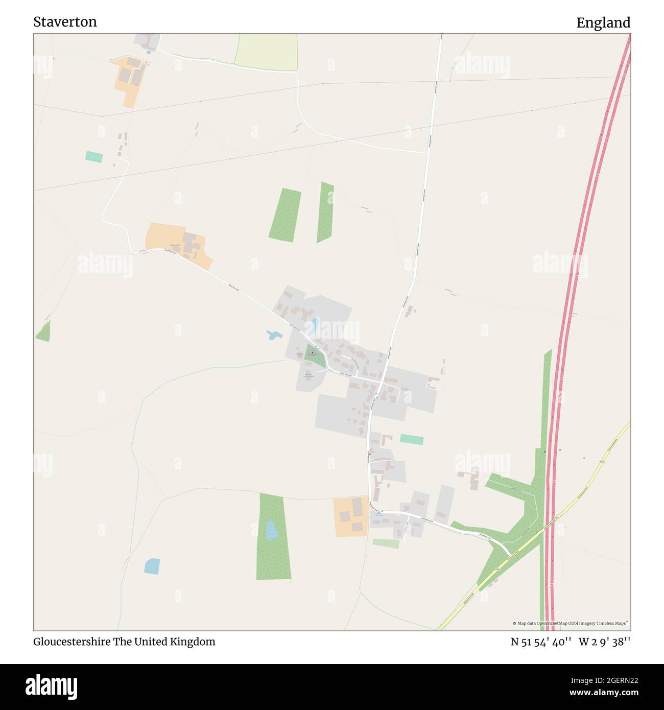 Staverton Gloucestershire United Kingdom England N 51 54 40 W 2 9 38 Map Timeless Map Published In 21 Travelers Explorers And Adventurers Like Florence Nightingale David Livingstone Ernest Shackleton Lewis And