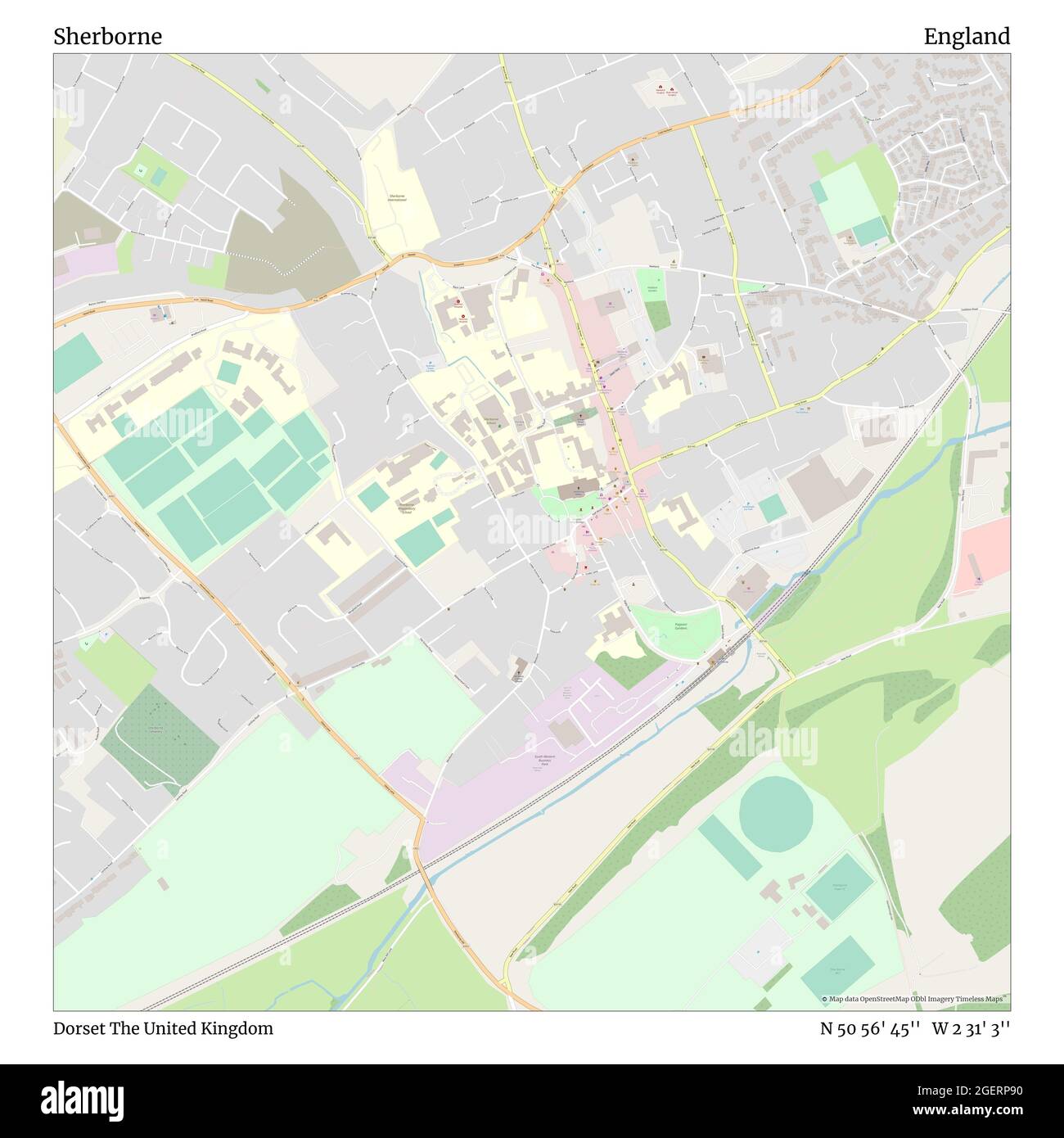 Map of sherborne Cut Out Stock Images & Pictures Alamy