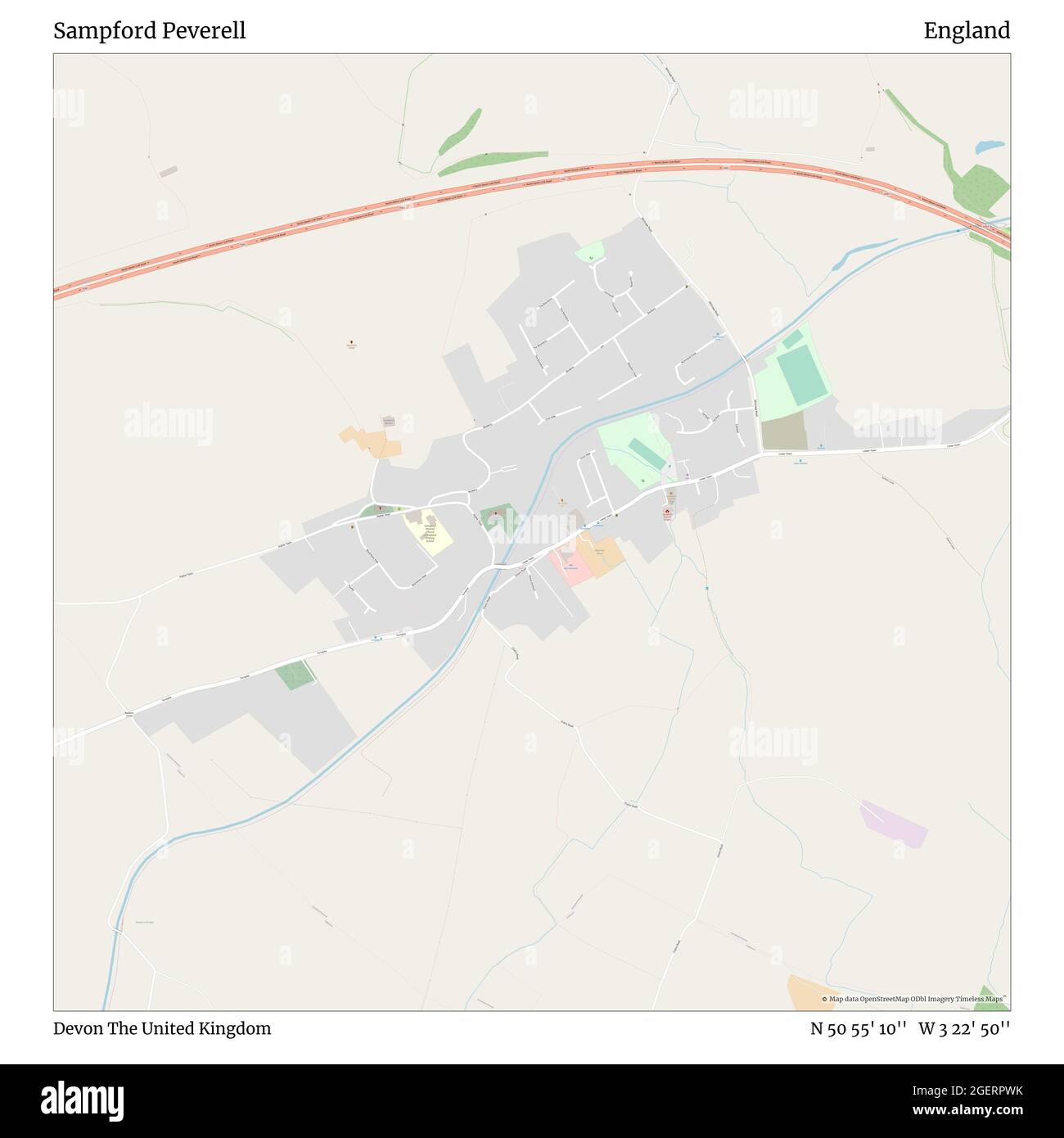 Sampford Peverell Devon United Kingdom England N 50 55 10 W 3 22 50 Map Timeless Map Published In 21 Travelers Explorers And Adventurers Like Florence Nightingale David Livingstone Ernest Shackleton Lewis