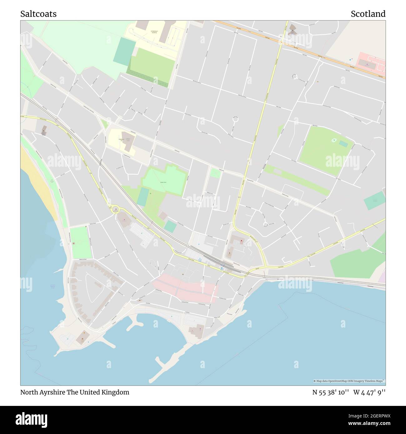 Map of saltcoats Cut Out Stock Images & Pictures Alamy