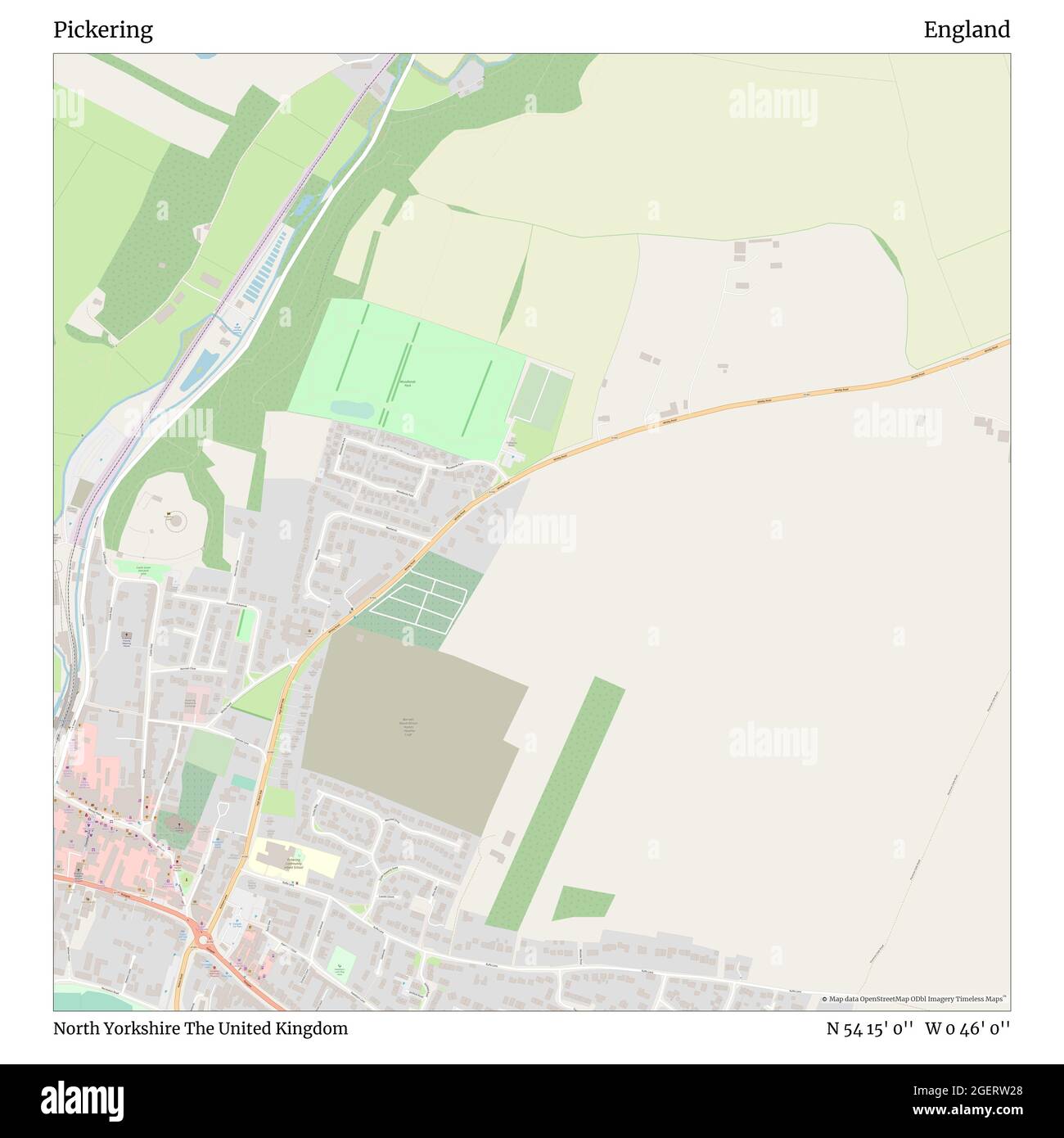Map Of Pickering North Yorkshire Pickering, North Yorkshire, United Kingdom, England, N 54 15' 0'', W 0 46'  0'', Map, Timeless Map Published In 2021. Travelers, Explorers And  Adventurers Like Florence Nightingale, David Livingstone, Ernest  Shackleton, Lewis