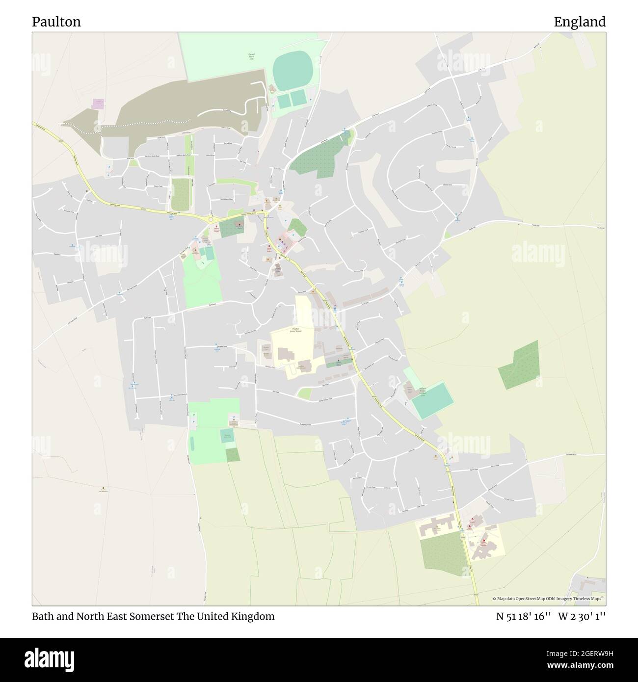 Paulton map hires stock photography and images Alamy