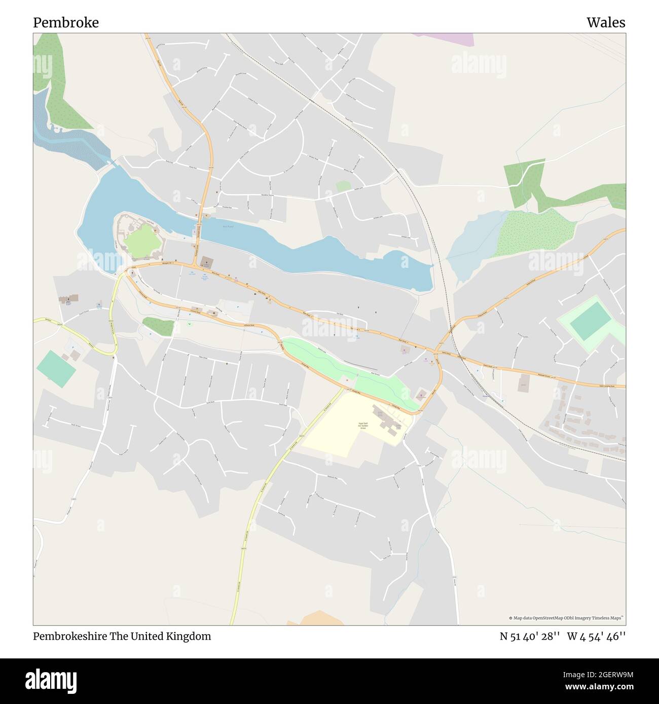 Map of pembroke hires stock photography and images Alamy