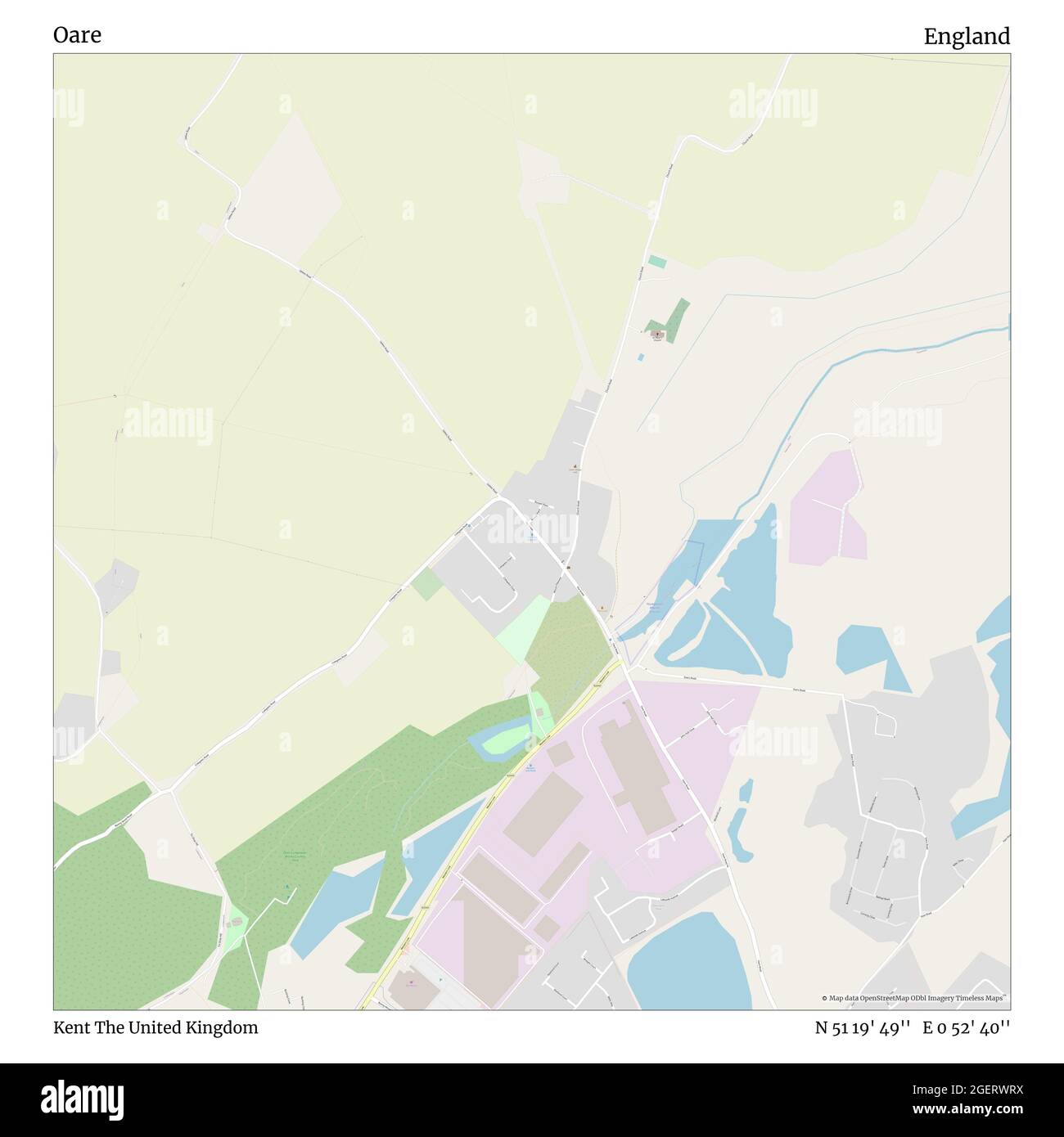 Oare Kent United Kingdom England N 51 19 49 E 0 52 40 Map Timeless Map Published In 21 Travelers Explorers And Adventurers Like Florence Nightingale David Livingstone Ernest Shackleton Lewis And
