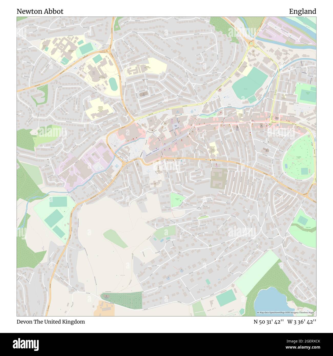 Newton Abbot Street Map Abbot Road High Resolution Stock Photography And Images - Alamy