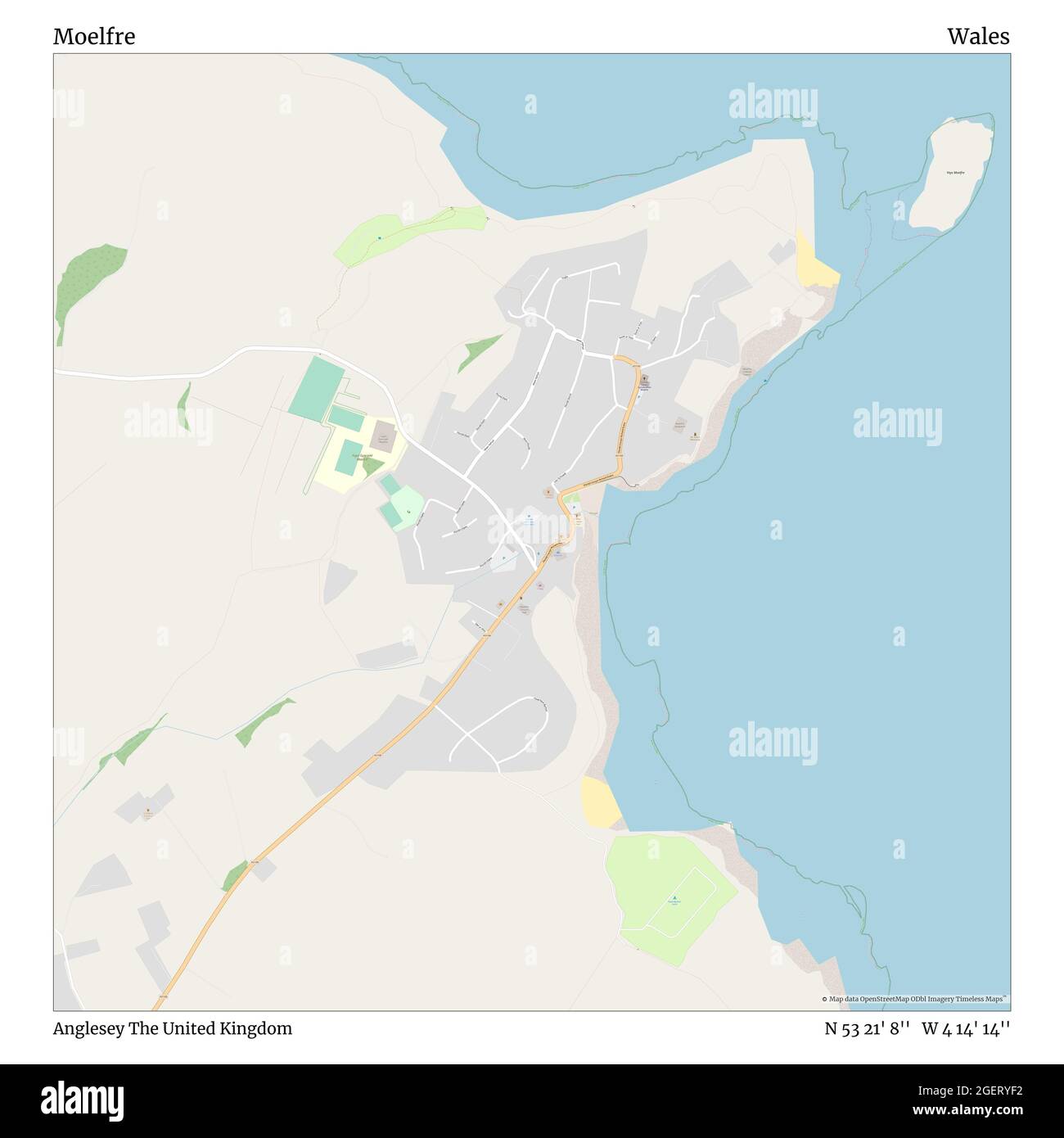 Map of anglesey Cut Out Stock Images &amp; Pictures - Alamy