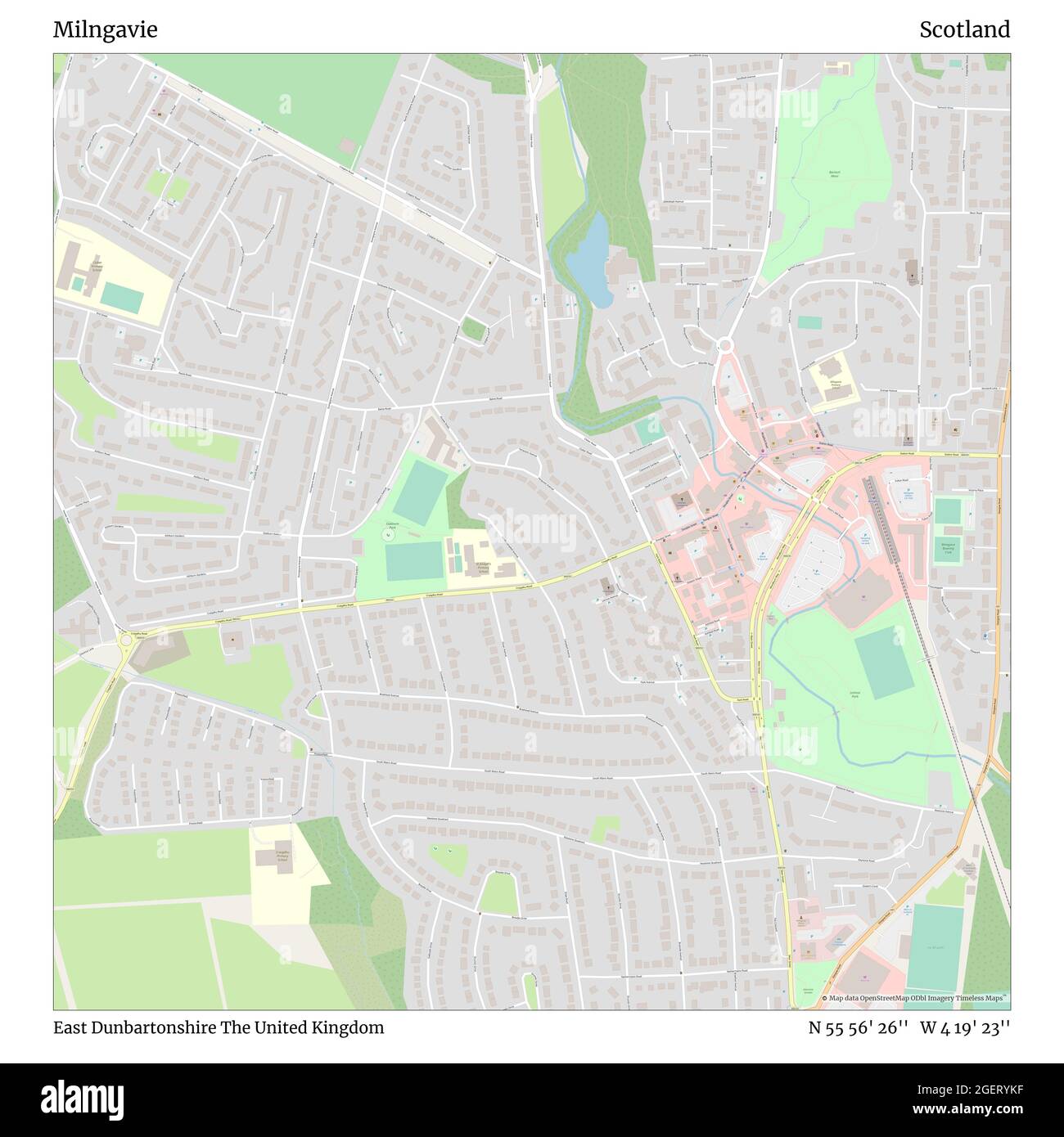 Milngavie map Cut Out Stock Images & Pictures Alamy