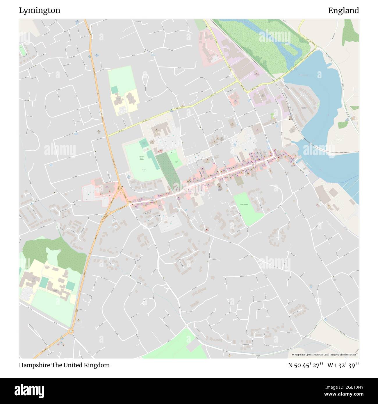 Map of lymington hires stock photography and images Alamy