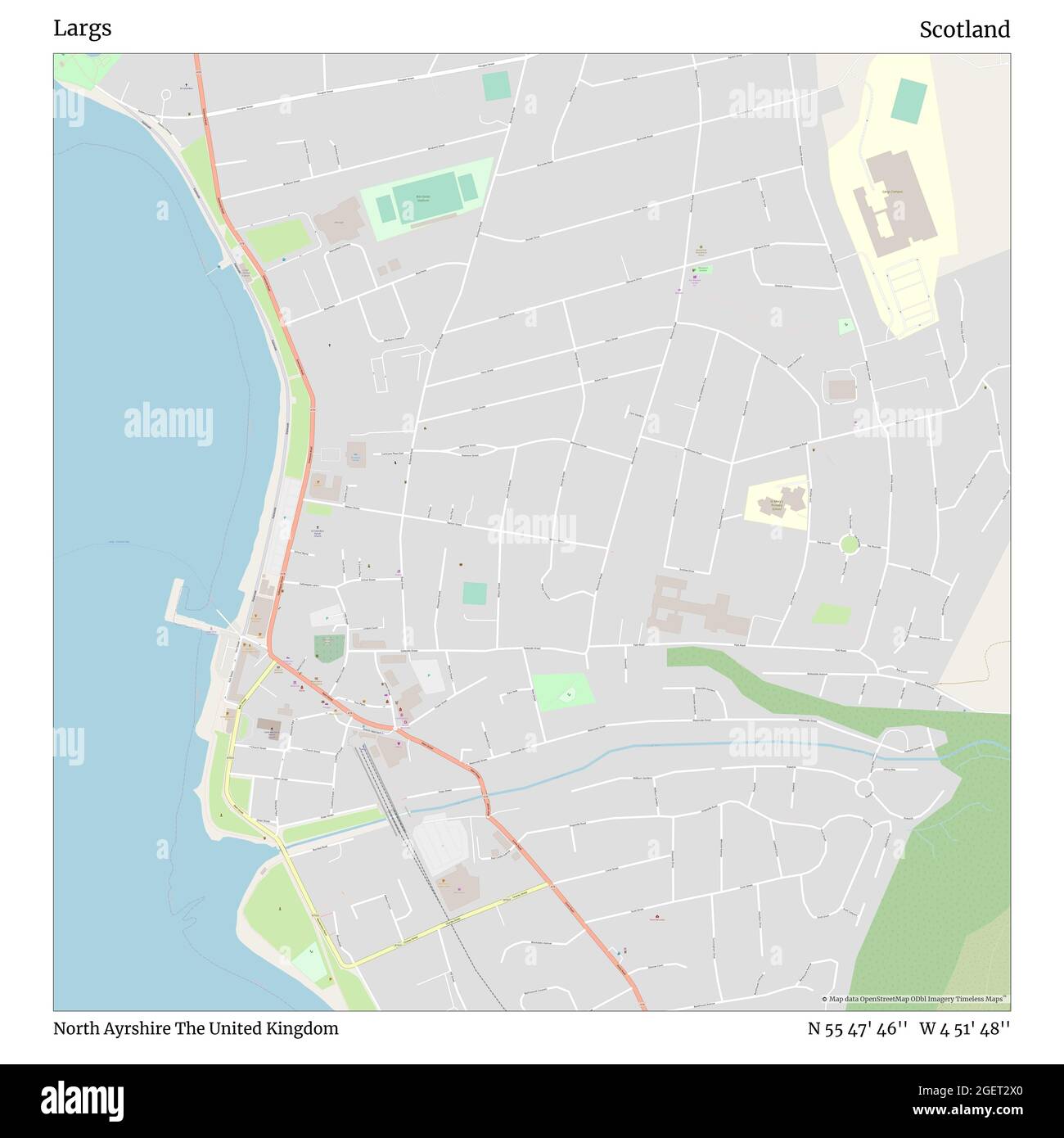 Map of largs Cut Out Stock Images & Pictures Alamy
