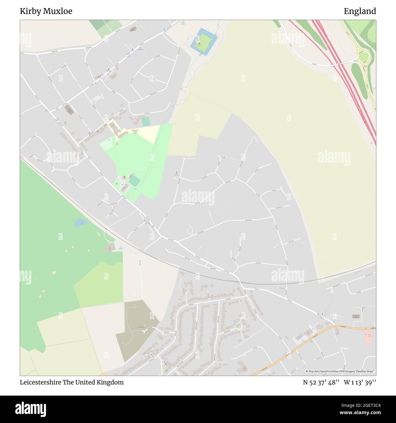 Map of kirby muxloe hires stock photography and images Alamy