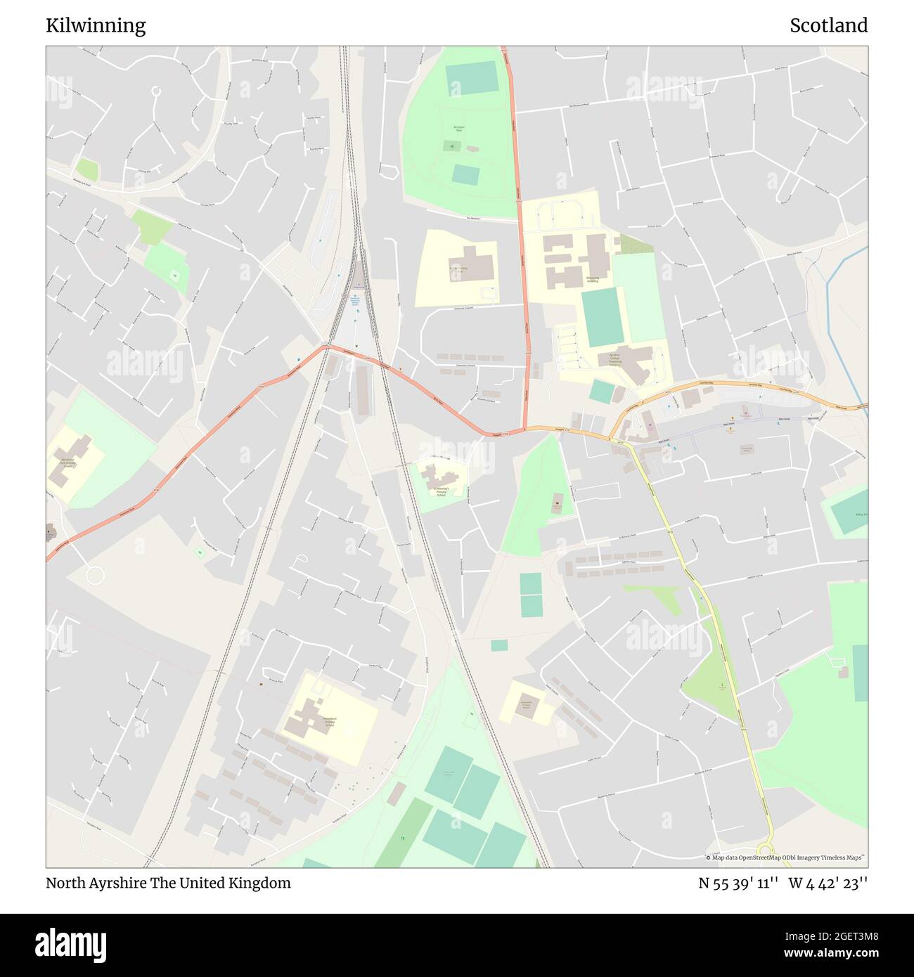 Kilwinning, North Ayrshire, United Kingdom, Scotland, N 55 39' 11'', W