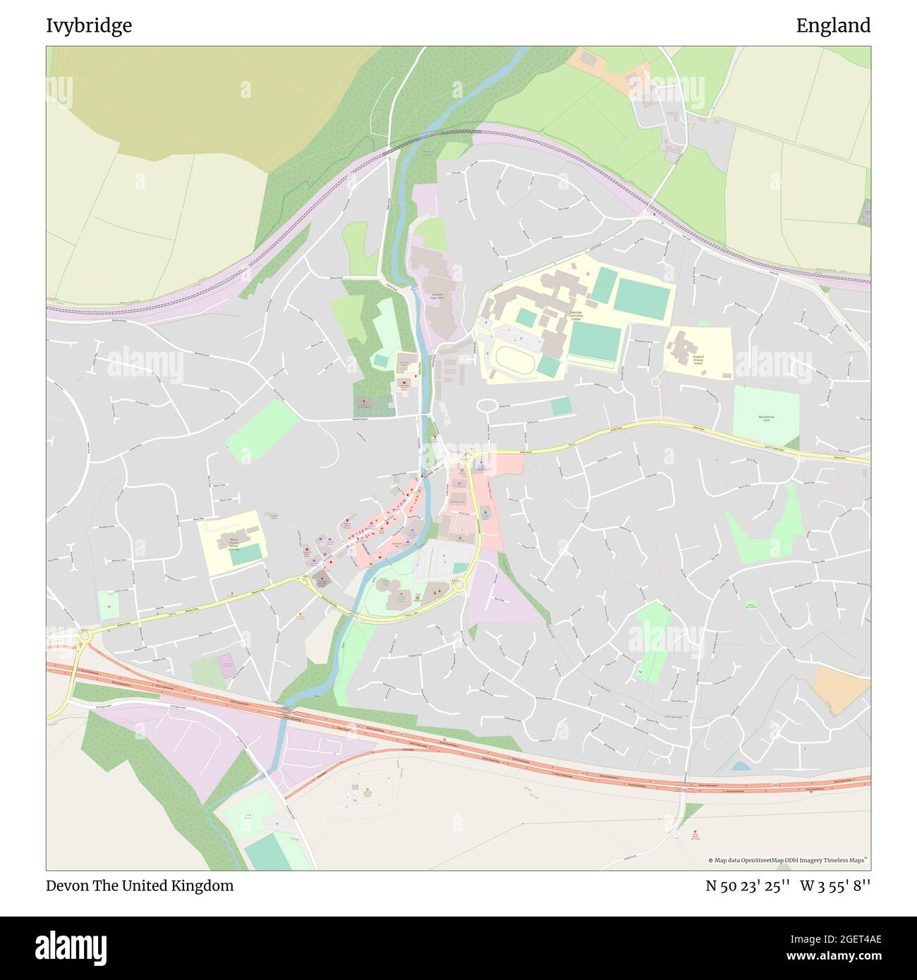 Ivybridge Devon United Kingdom England N 50 23 25 W 3 55 8 Map Timeless Map Published In 21 Travelers Explorers And Adventurers Like Florence Nightingale David Livingstone Ernest Shackleton Lewis And