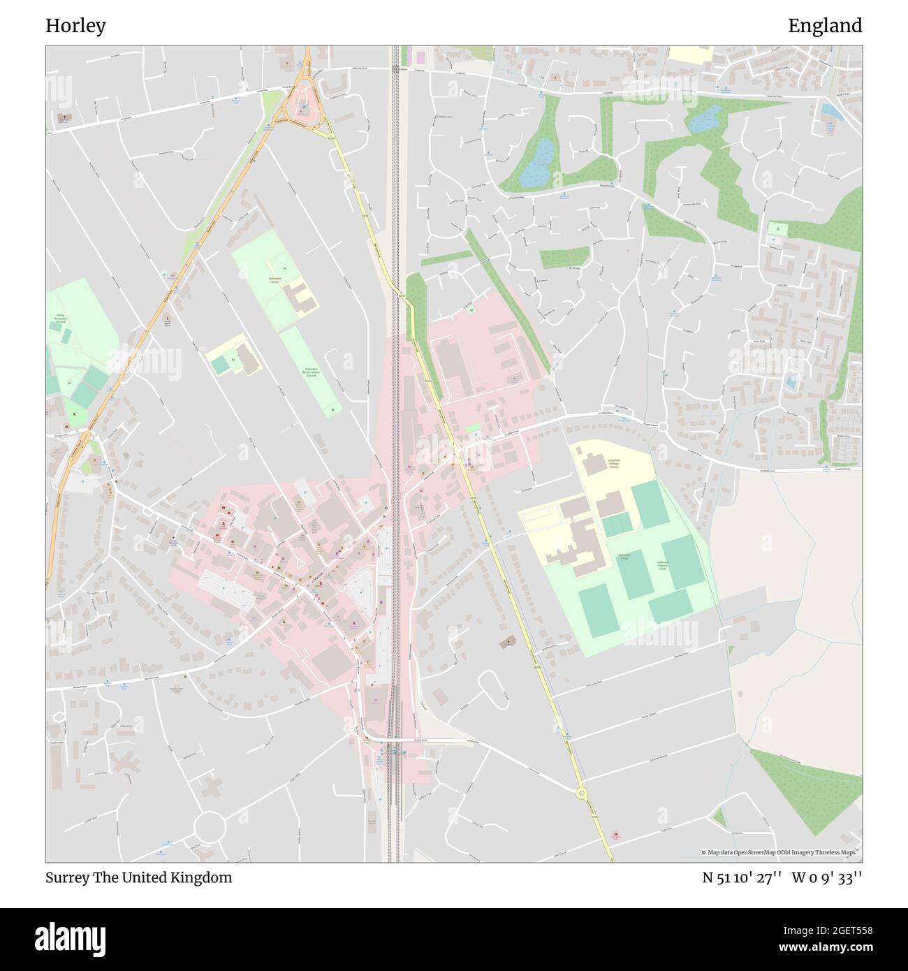 Horley map Cut Out Stock Images & Pictures Alamy