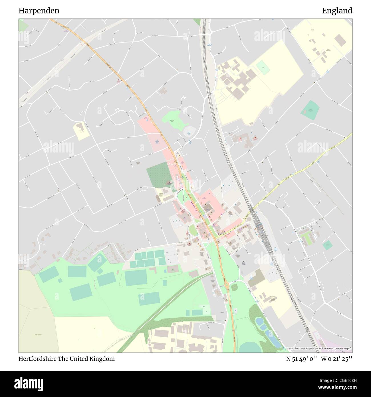 Map of harpenden Cut Out Stock Images & Pictures Alamy
