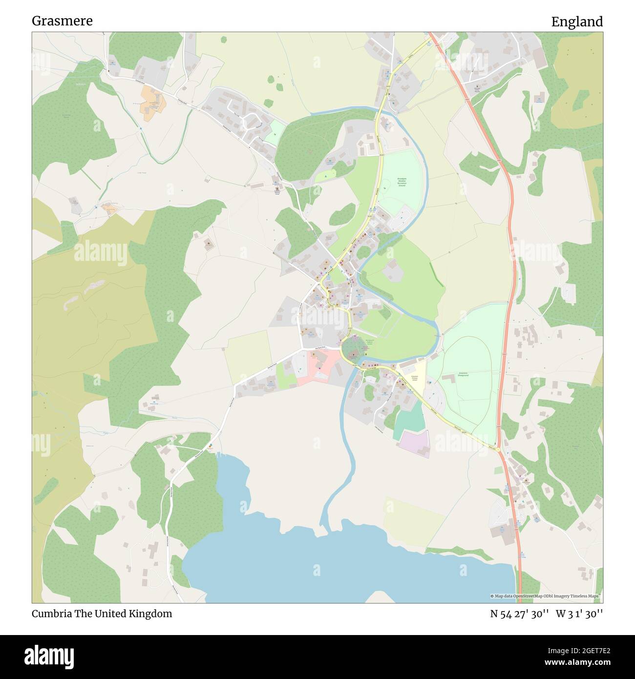 Map of grasmere hires stock photography and images Alamy