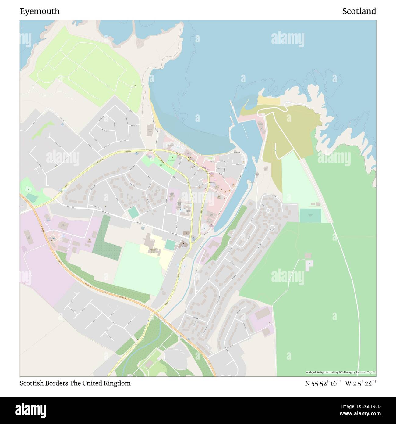 Map of eyemouth hi-res stock photography and images - Alamy
