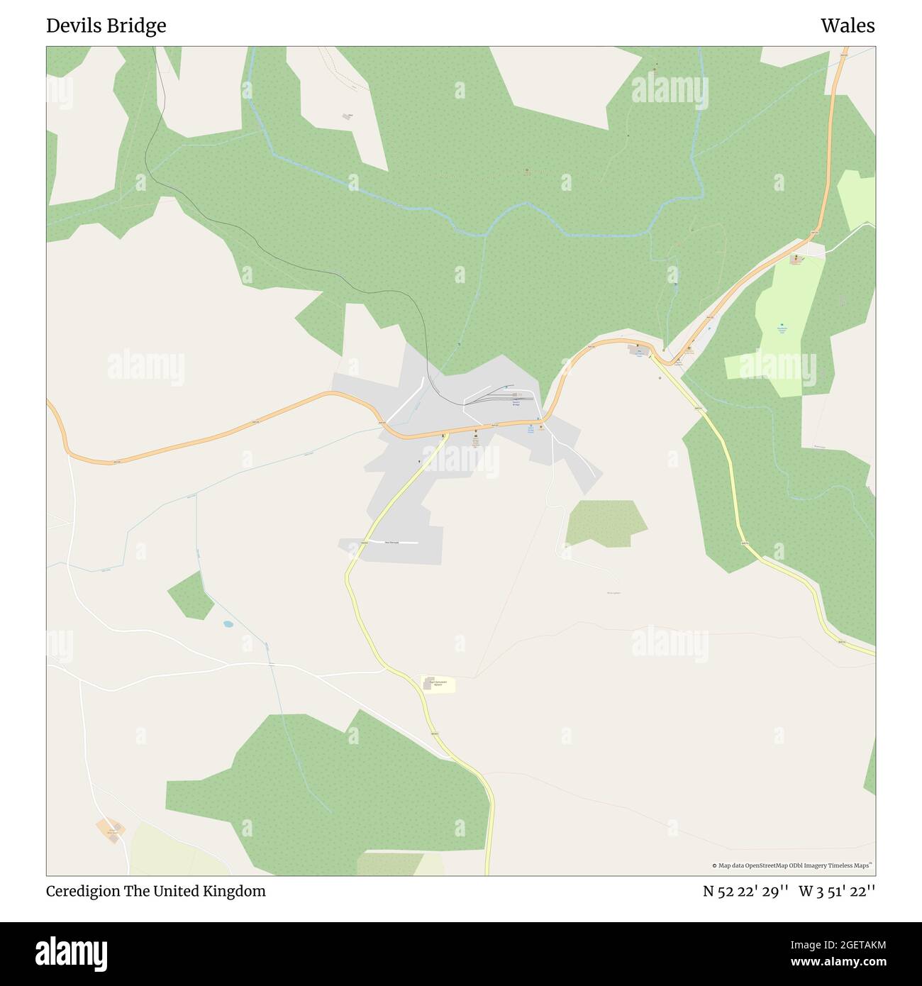 Devils Bridge Wales Map The Devil's Bridge Cut Out Stock Images & Pictures - Alamy