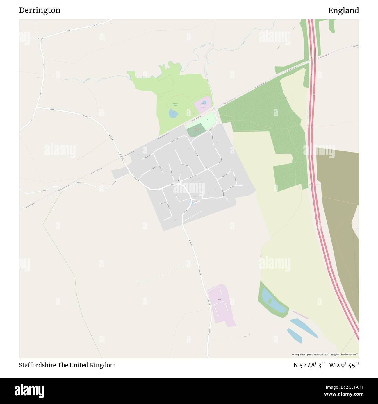Derrington, Staffordshire, United Kingdom, England, N 52 48' 3'', W 2 9