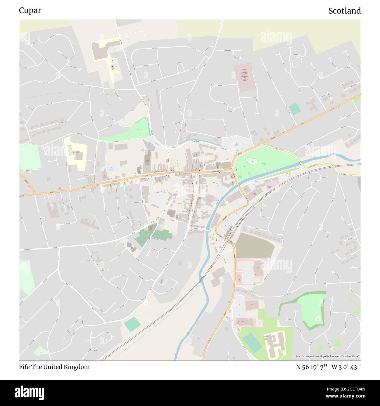 Cupar map Cut Out Stock Images & Pictures Alamy