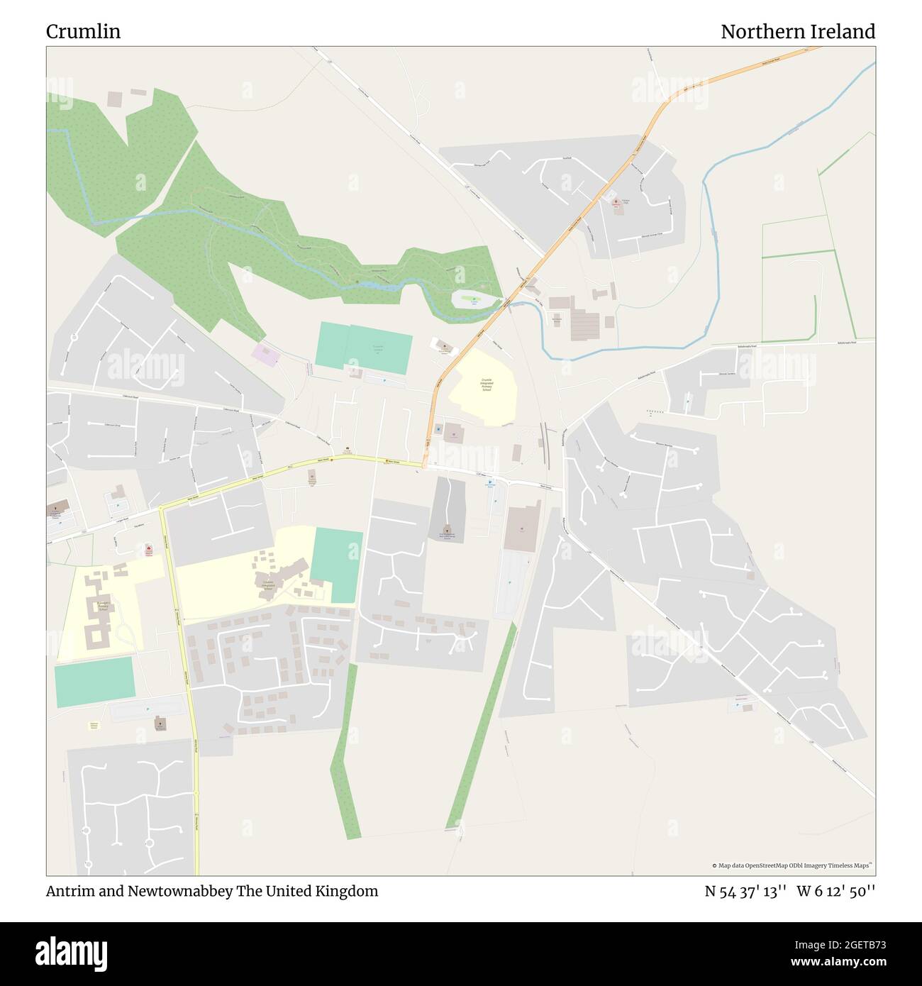 Crumlin Northern Ireland Map Crumlin Antrim Cut Out Stock Images & Pictures - Alamy