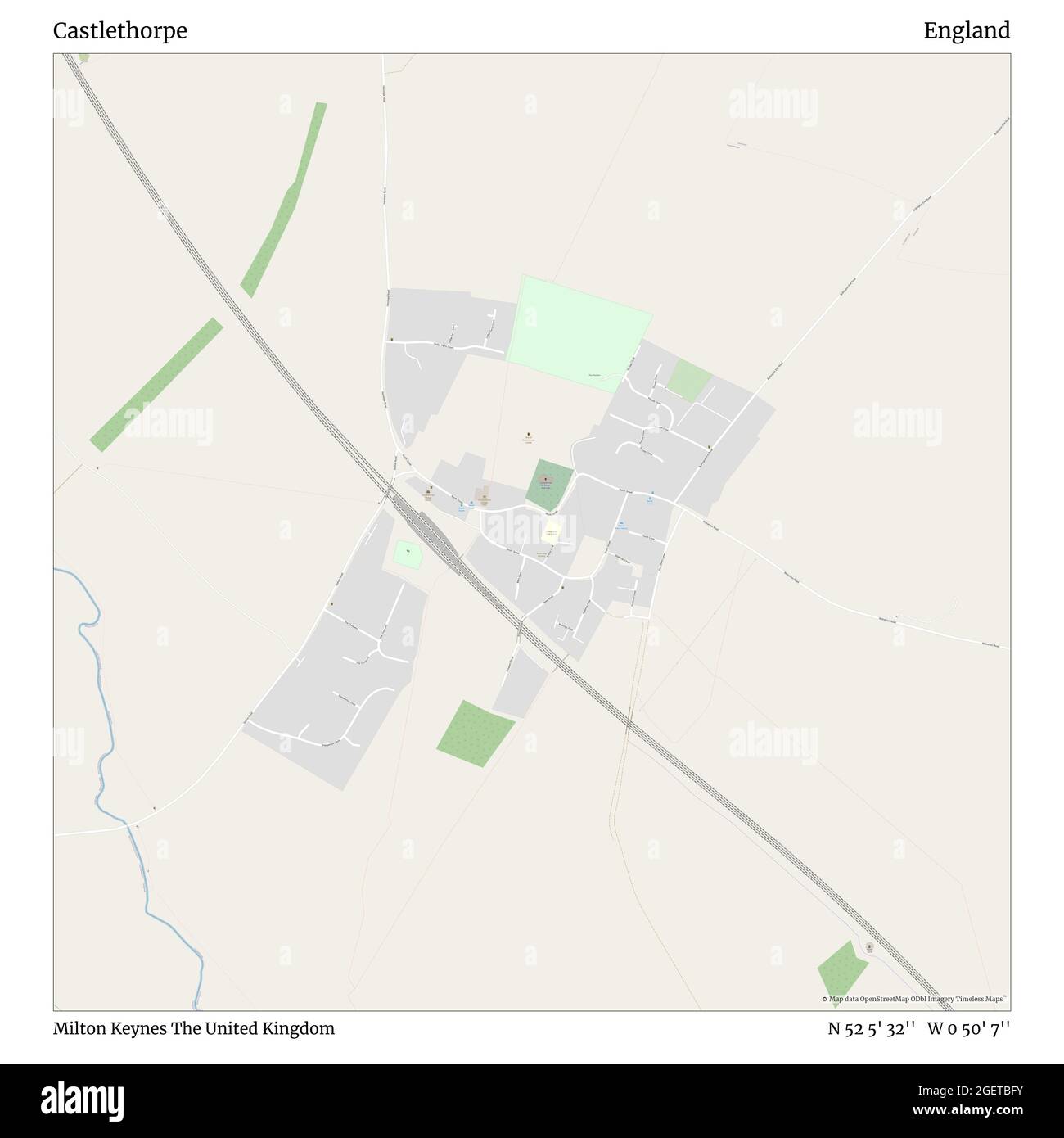 Castlethorpe, Milton Keynes, United Kingdom, England, N 52 5' 32'', W 0 ...