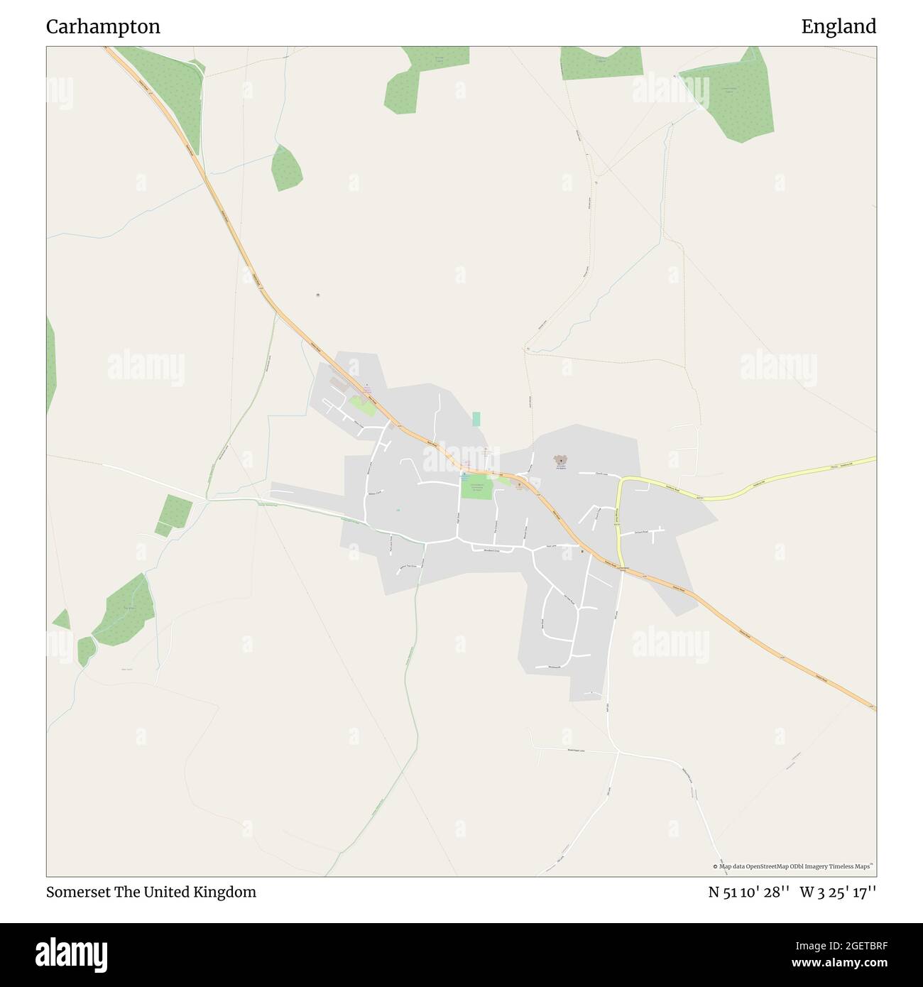 Carhampton Map Carhampton map hi-res stock photography and images - Alamy