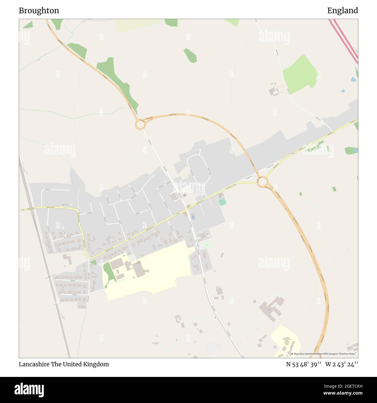 Broughton Lancashire United Kingdom England N 53 48 39 W 2 43 24 Map Timeless Map Published In 21 Travelers Explorers And Adventurers Like Florence Nightingale David Livingstone Ernest Shackleton Lewis And