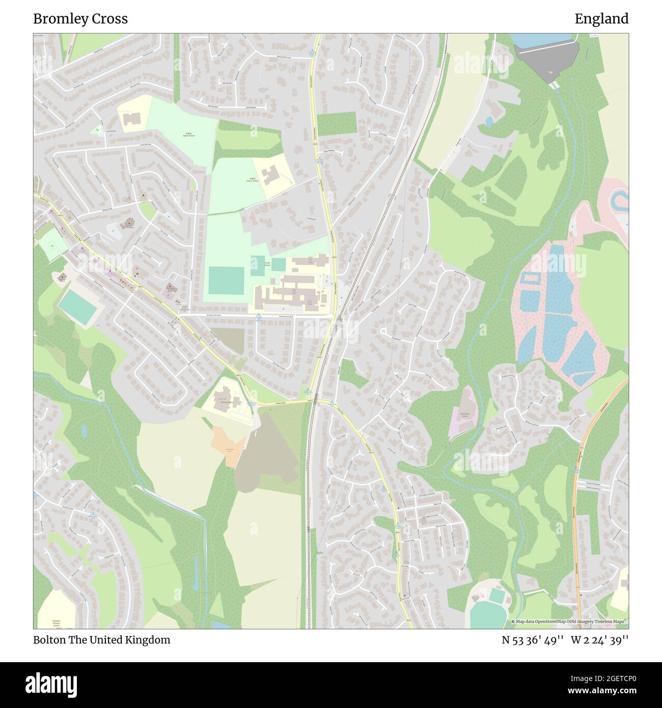 Bromley Cross Bolton United Kingdom England N 53 36 49 W 2 24 39 Map Timeless Map Published In 21 Travelers Explorers And Adventurers Like Florence Nightingale David Livingstone Ernest Shackleton Lewis