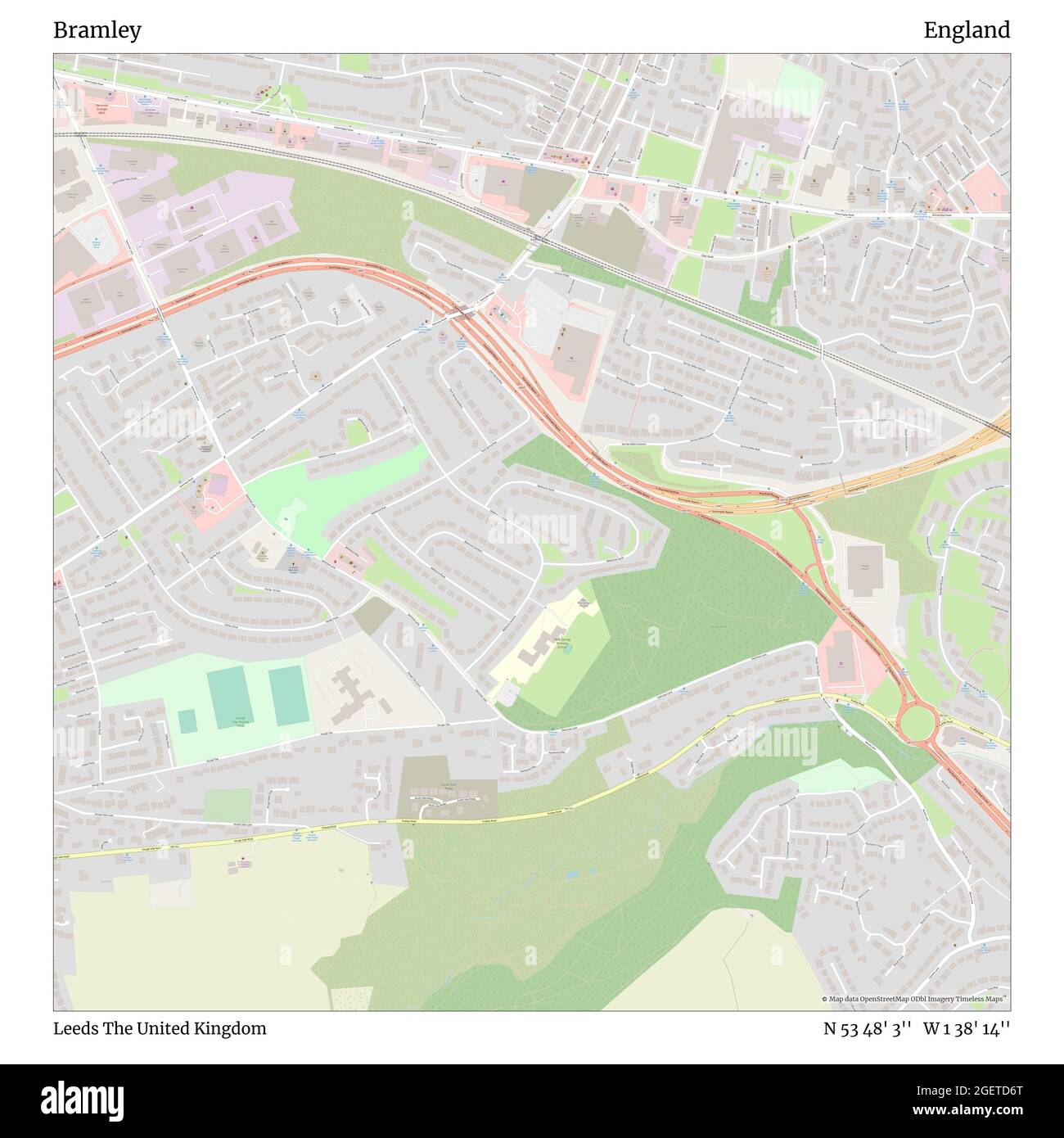 Bramley leeds map hires stock photography and images Alamy