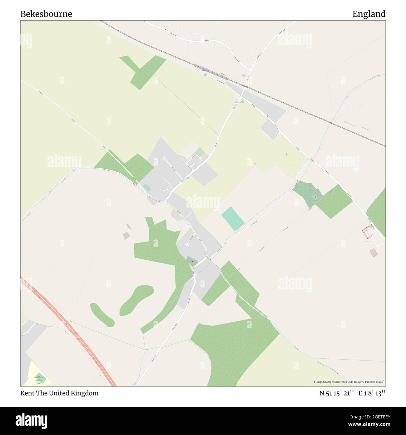 Bekesbourne Kent United Kingdom England N 51 15 21 E 1 8 13 Map Timeless Map Published In 21 Travelers Explorers And Adventurers Like Florence Nightingale David Livingstone Ernest Shackleton Lewis And