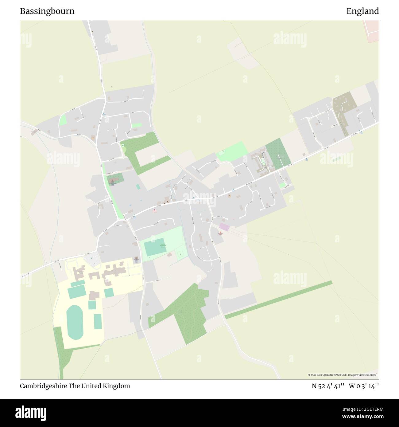 Bassingbourn, Cambridgeshire, United Kingdom, England, N 52 4' 41'', W 0 3' 14'', map, Timeless