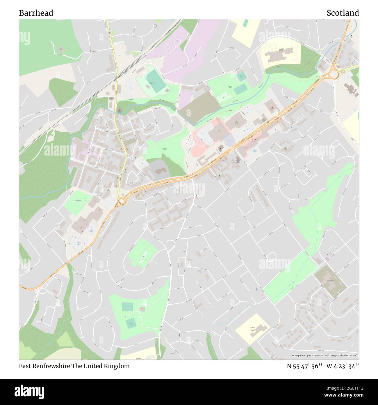 Map of barrhead hires stock photography and images Alamy