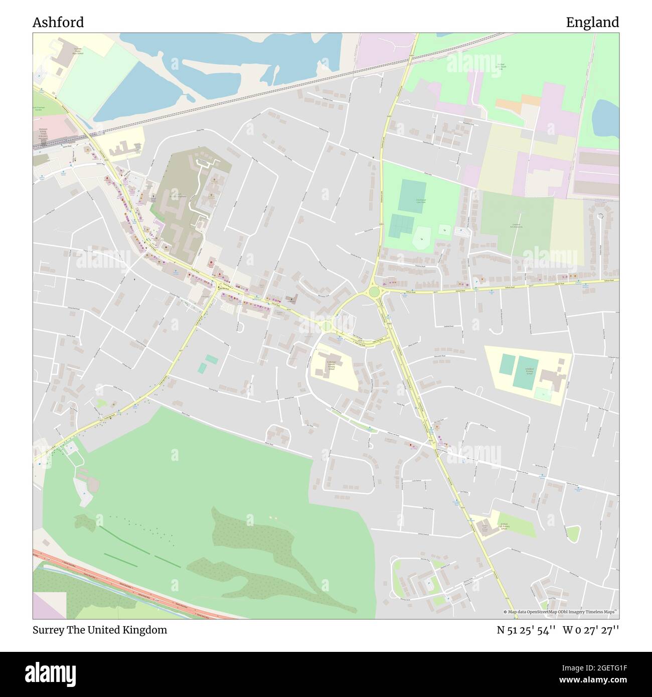 Ashford, Surrey, United Kingdom, England, N 51 25' 54'', W 0 27' 27