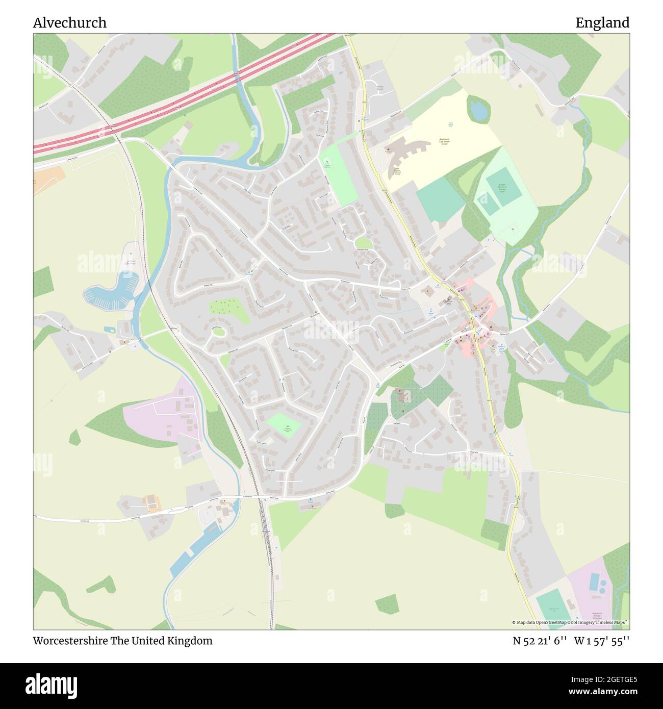 Alvechurch map Cut Out Stock Images & Pictures Alamy
