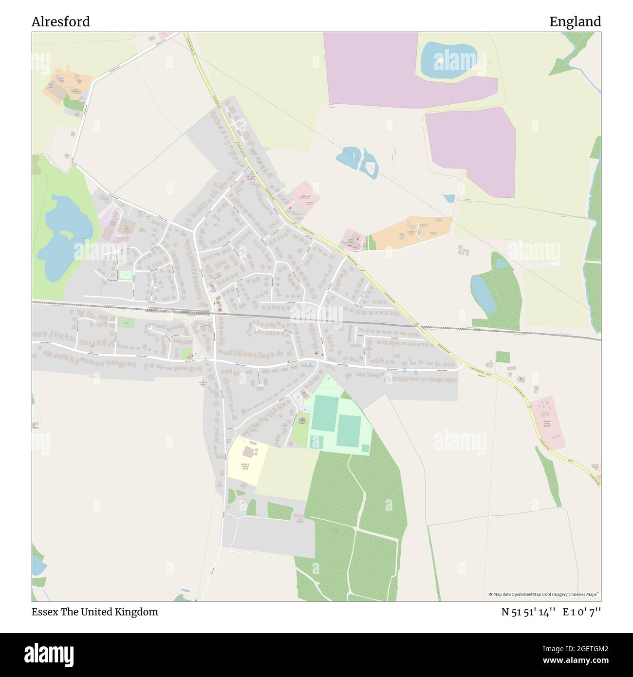 Alresford map Cut Out Stock Images & Pictures Alamy
