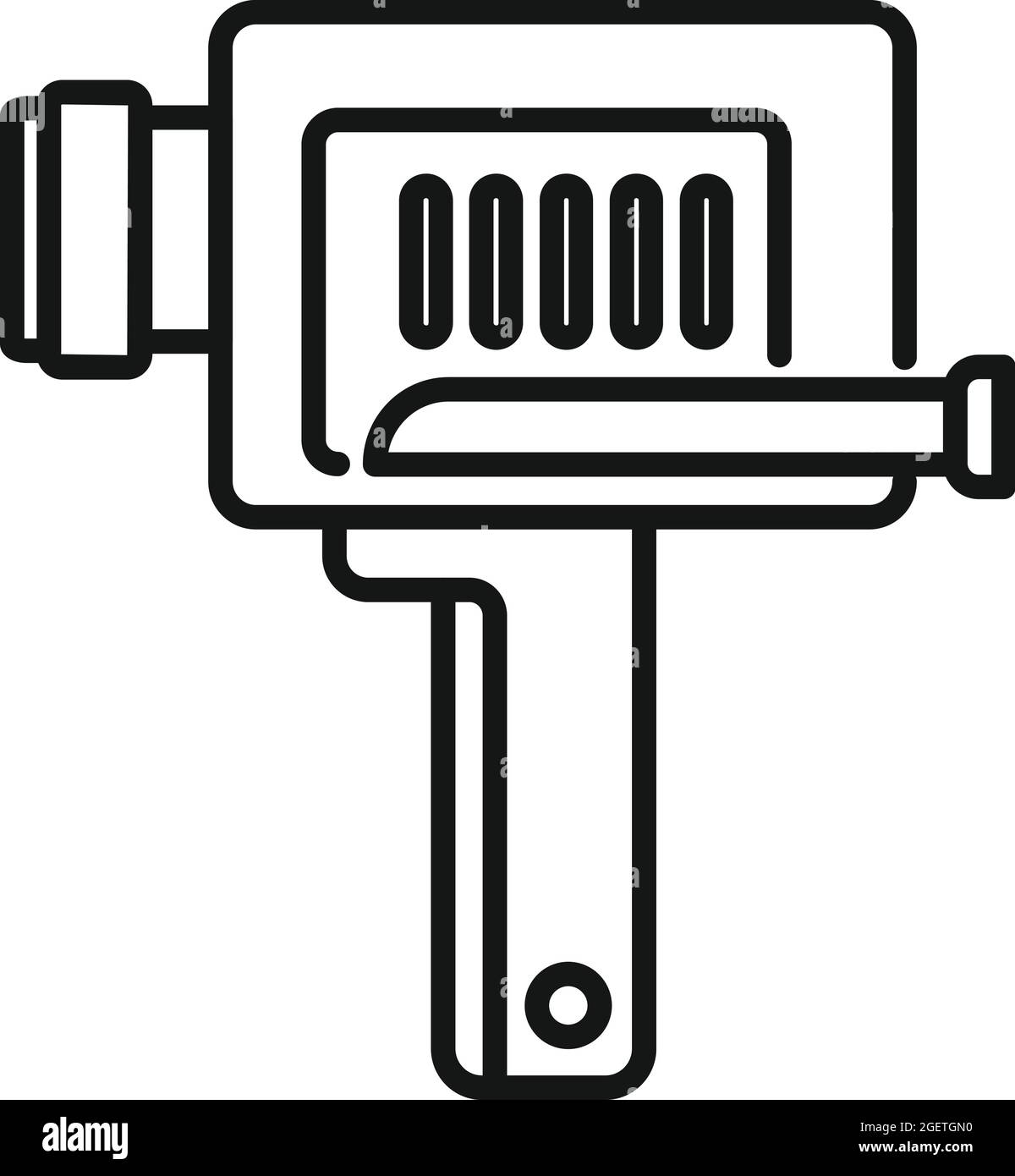 Cinema projector icon outline vector. Movie film Stock Vector Image ...