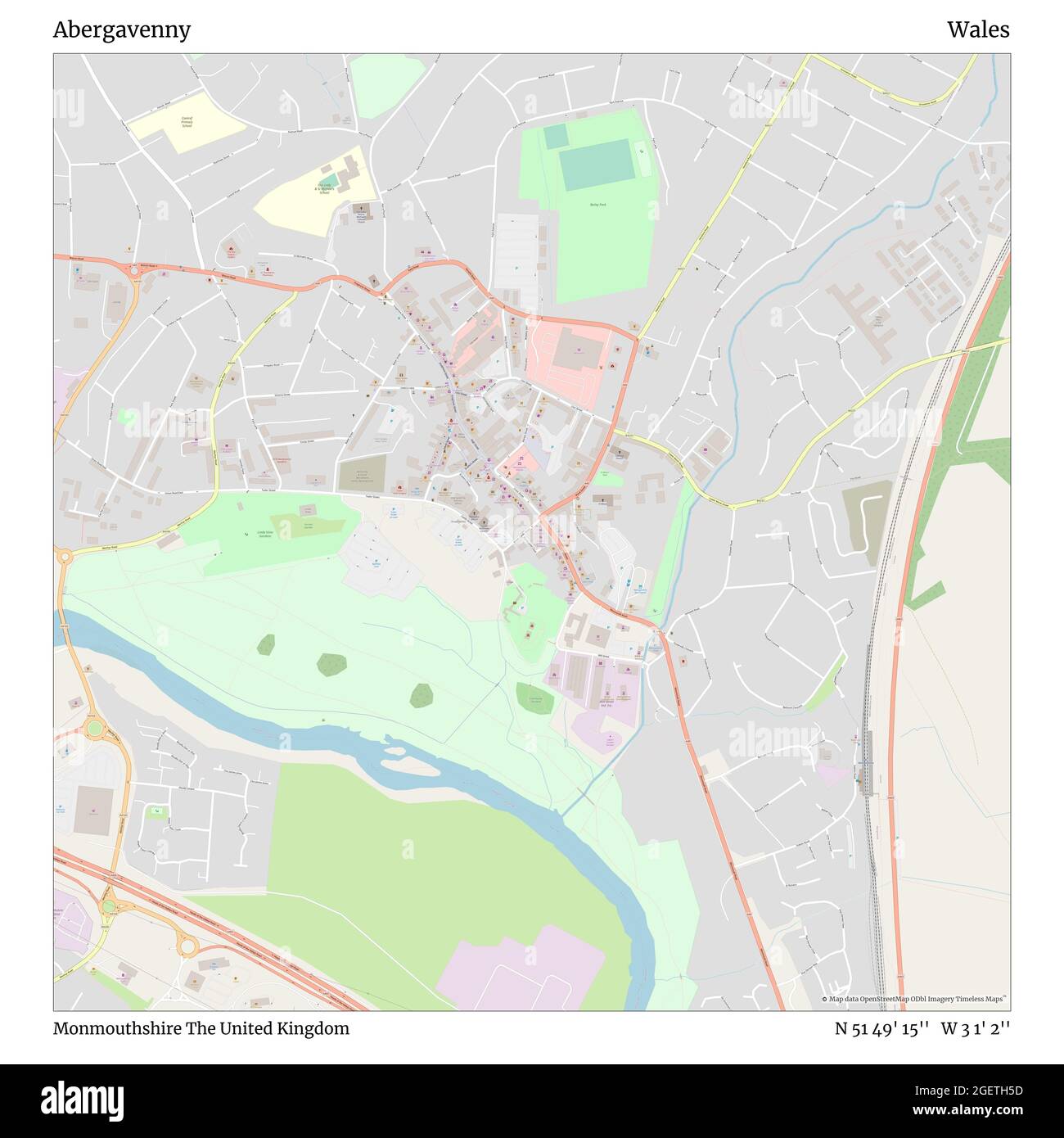 Map Of Abergavenny And Surrounding Area Map Of Abergavenny High Resolution Stock Photography And Images - Alamy