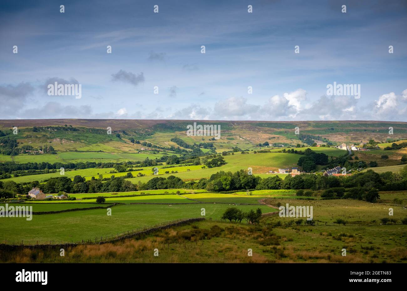 North York Moors  looking towards Thorgill Bank and Rosedale Stock Photo