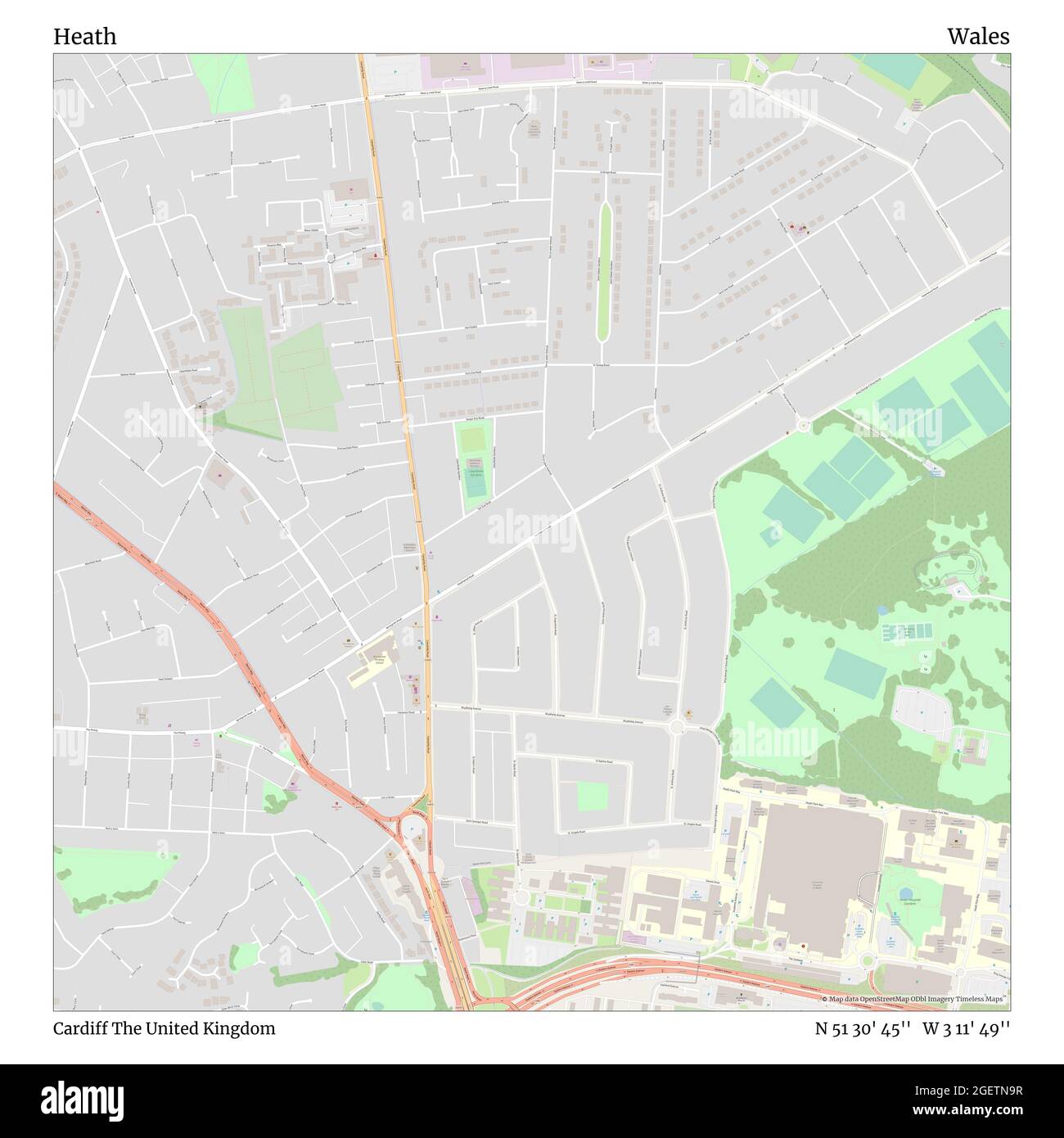 Cardiff wales map hi-res stock photography and images - Alamy