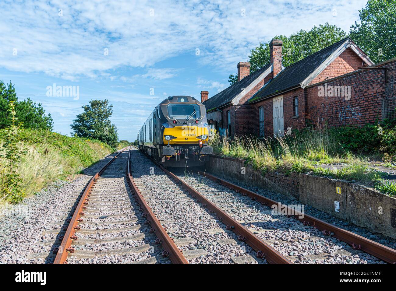 Class 68 locomotive lynn station stock photo alamy