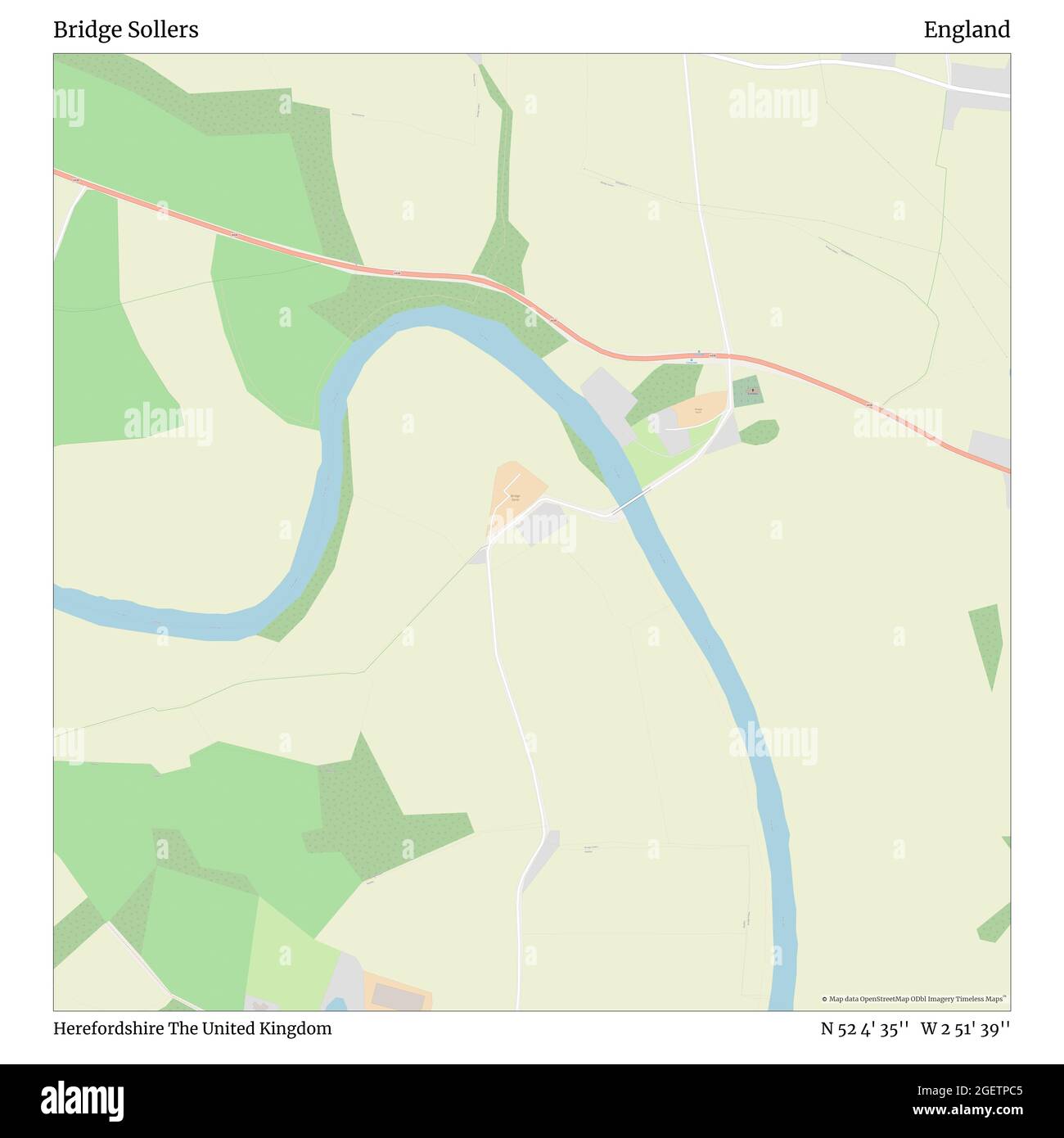 Bridge Sollers, Herefordshire, United Kingdom, England, N 52 4' 35'', W ...