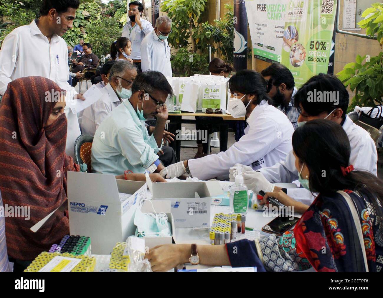 Medical camp at center for community