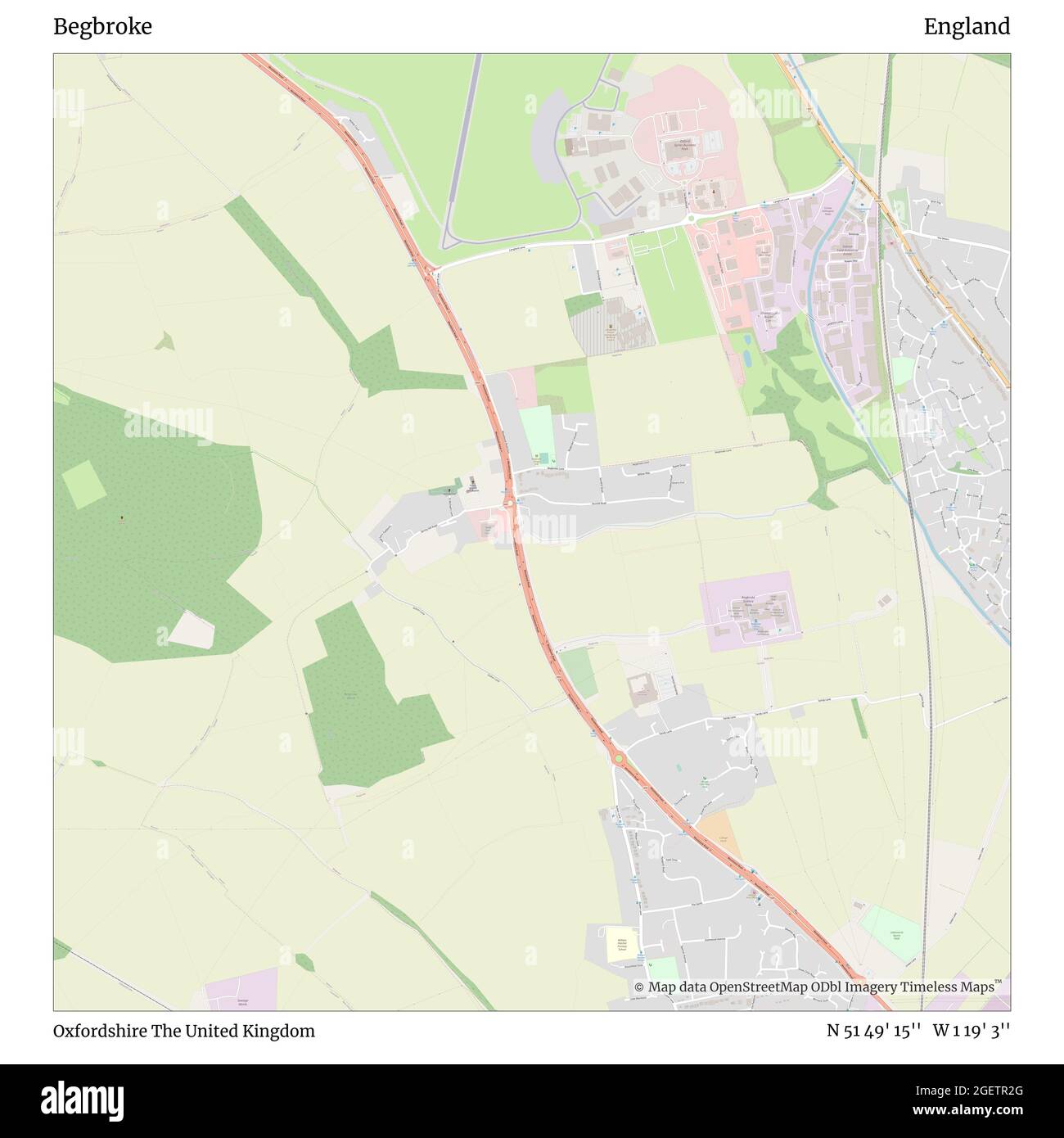 Begbroke Oxfordshire United Kingdom England N 51 49 15 W 1 19 3 Map Timeless Map Published In 21 Travelers Explorers And Adventurers Like Florence Nightingale David Livingstone Ernest Shackleton Lewis And