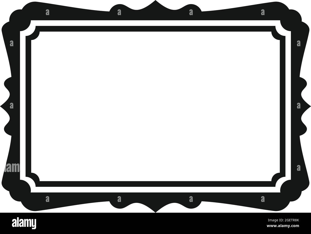 Frame art icon simple vector. Picture photo Stock Vector Image & Art Alamy