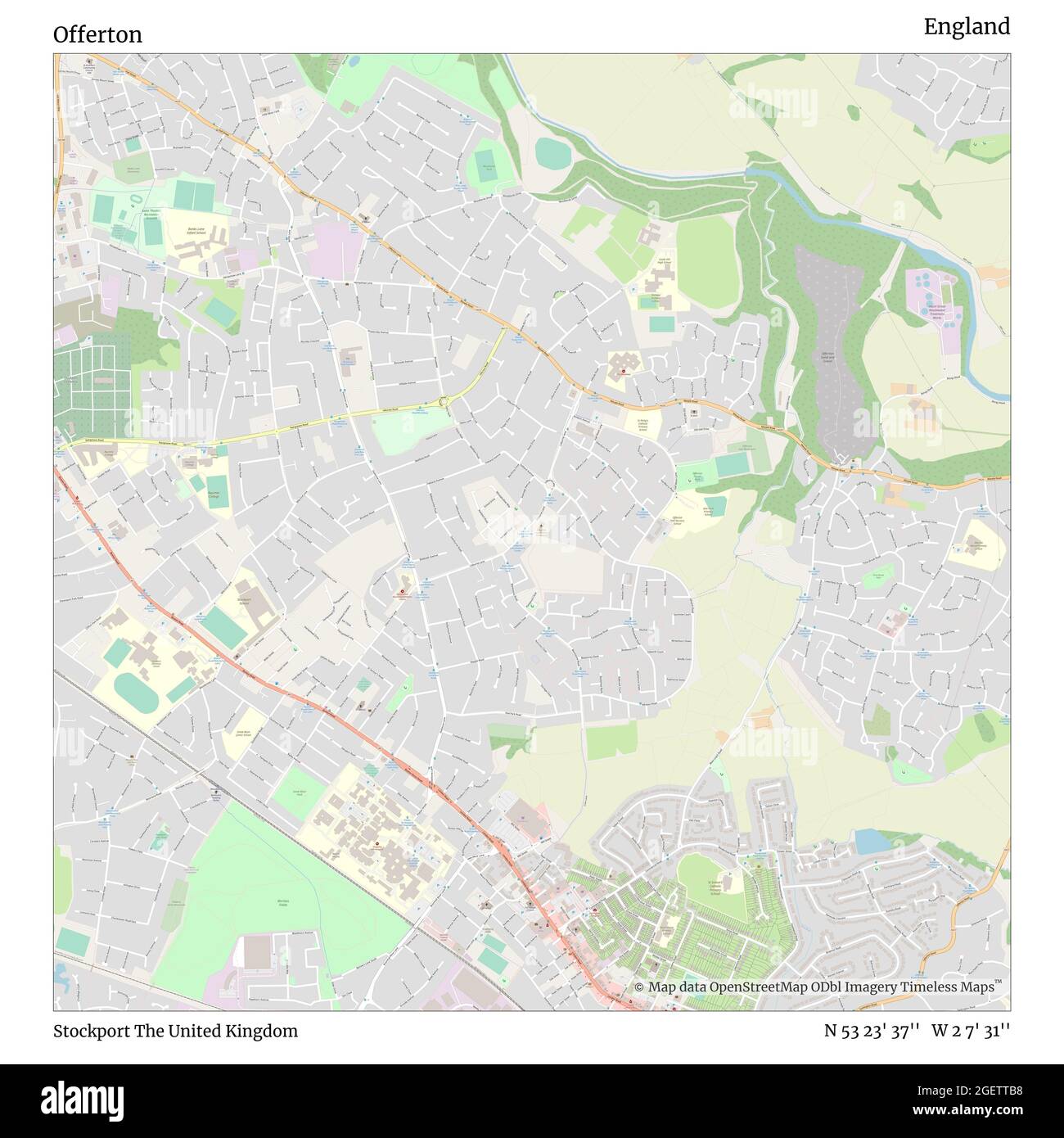 Offerton Stockport United Kingdom England N 53 23 37 W 2 7 31 Map Stock Photo Alamy Offerton Stockport United Kingdom England N 53 23 37 W 2 7 31 Map Stock Photo Alamy
