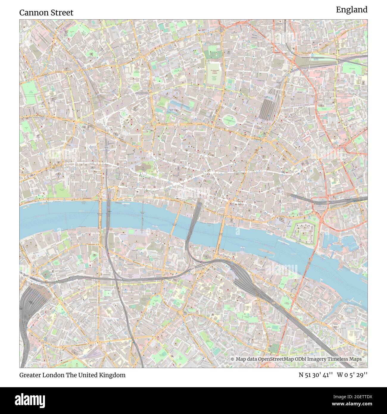 Cannon street london map